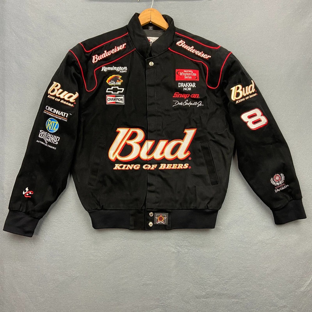 Dale Earnhardt Jr. #8 Budweiser Chase Authentics JH Design Jacket Adult Medium